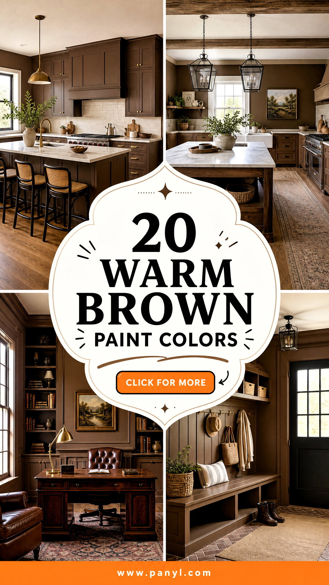 20 Warm Brown Paint Colors for a Cozy Timeless Interior - 20 Warm Brown Paint Colors for a Cozy, Timeless Interior