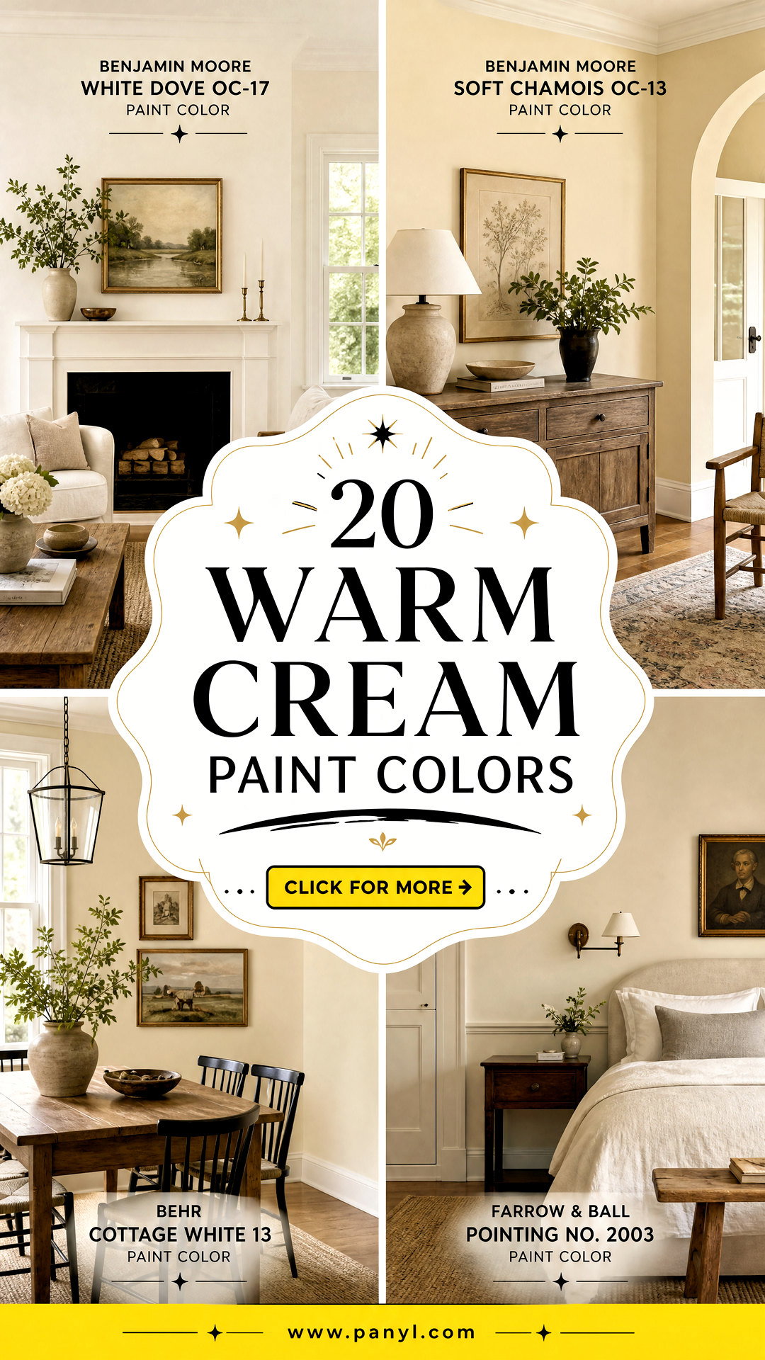 20 Warm Cream Paint Colors for a Soft Sophisticated Home - 20 Warm Cream Paint Colors for a Soft, Sophisticated Home
