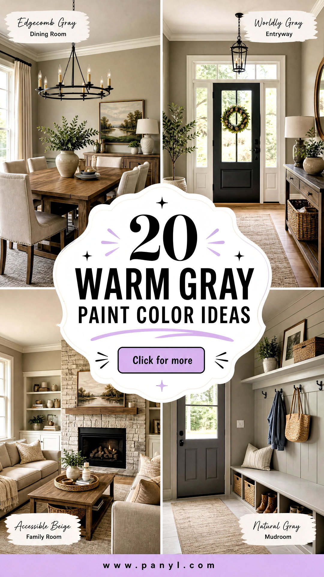 20 Warm Gray Paint Color Ideas for a Cozy Modern Home - 20 Warm Gray Paint Color Ideas for a Cozy, Modern Home
