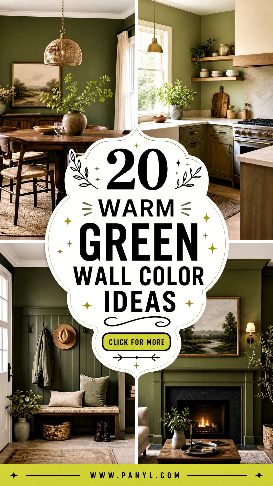 20 Warm Green Wall Color Ideas Calm Designer Picks for 2026 - 20 Warm Green Wall Color Ideas: Calm Designer Picks for 2026