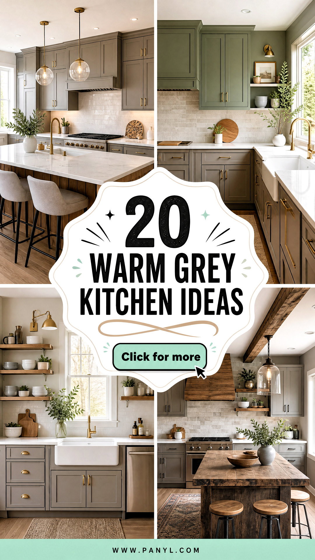 20 Warm Grey Kitchen Ideas for a Cozy Contemporary Look - 20 Warm Grey Kitchen Ideas for a Cozy, Contemporary Look