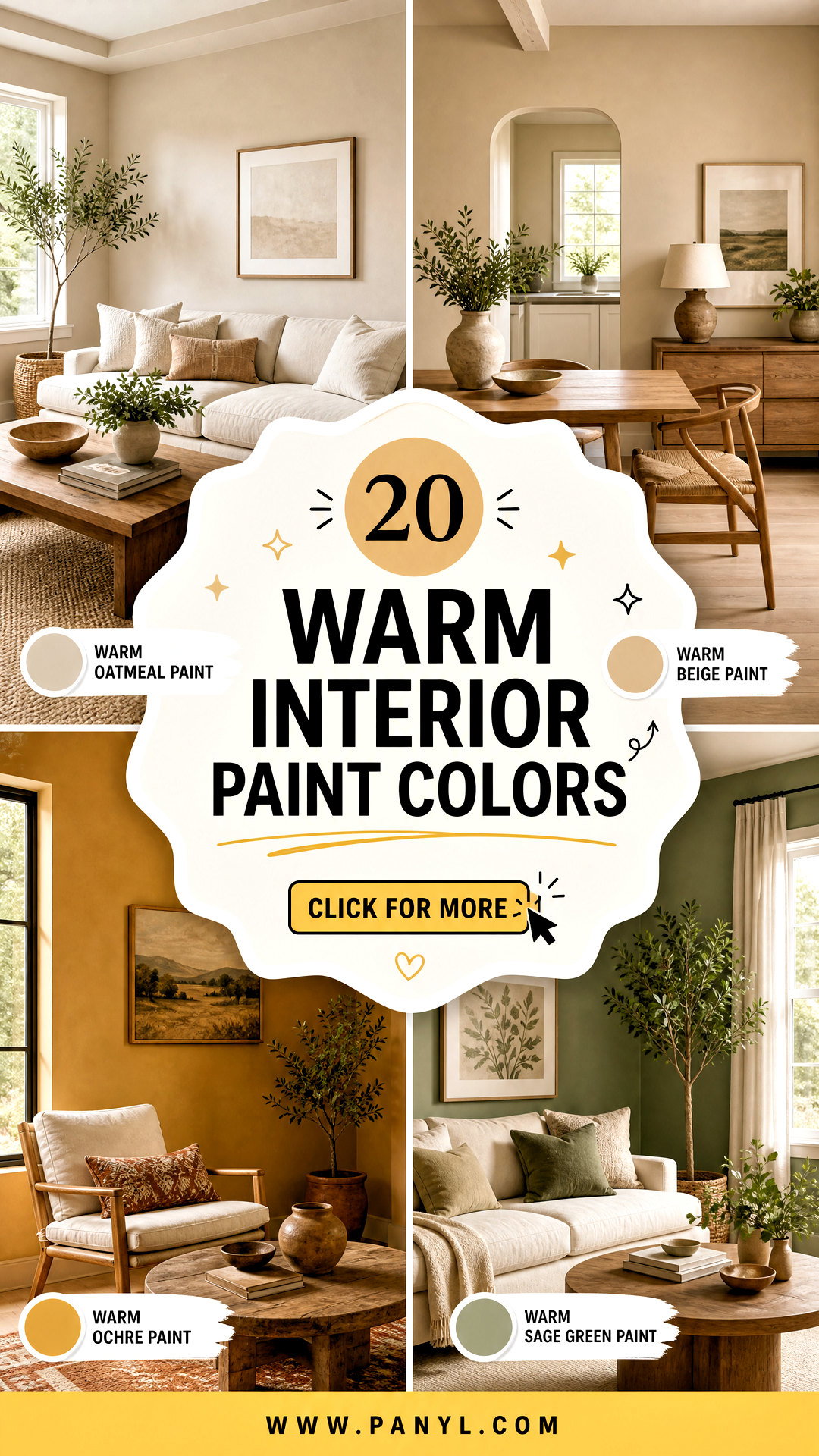 20 Warm Interior Paint Colors for a Cozy Cohesive Home - 20 Warm Interior Paint Colors for a Cozy, Cohesive Home