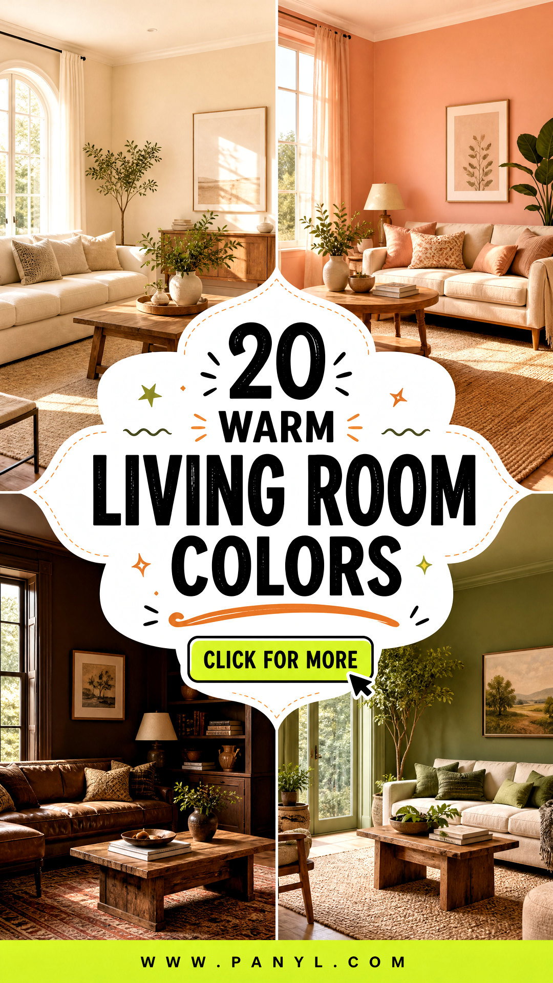 20 Warm Living Room Colors for a Truly Cozy Polished Space - 20 Warm Living Room Colors for a Truly Cozy, Polished Space