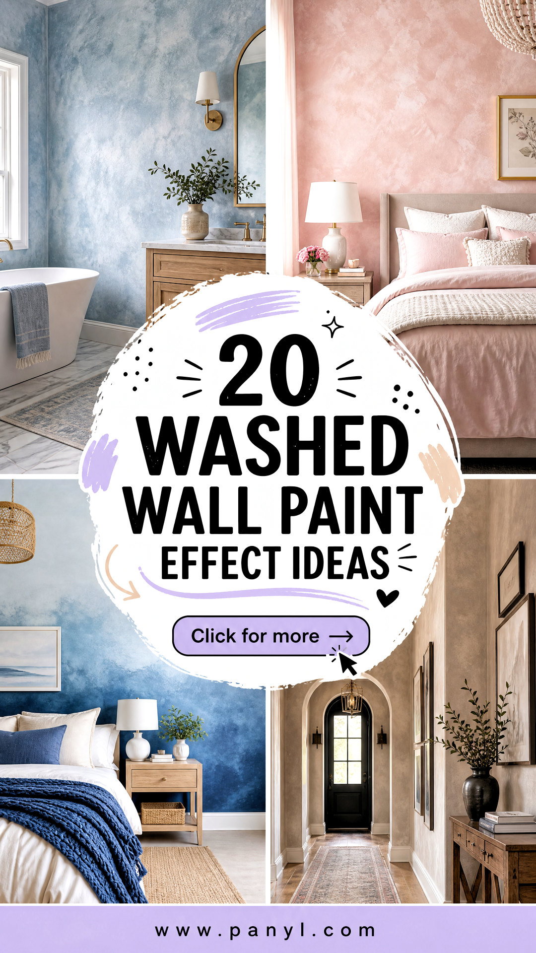 20 Washed Wall Paint Effect Ideas for Dreamy Textured Rooms - 20 Washed Wall Paint Effect Ideas for Dreamy, Textured Rooms