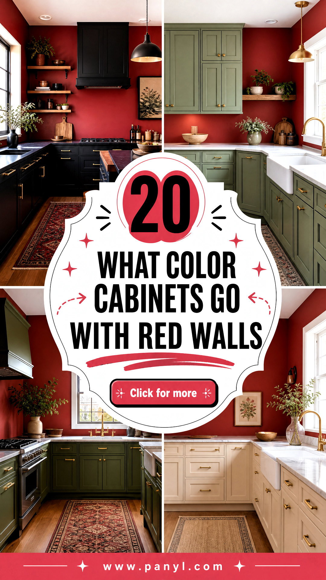 20 What Color Cabinets Go With Red Walls Designer Pairings - 20 What Color Cabinets Go With Red Walls: Designer Pairings