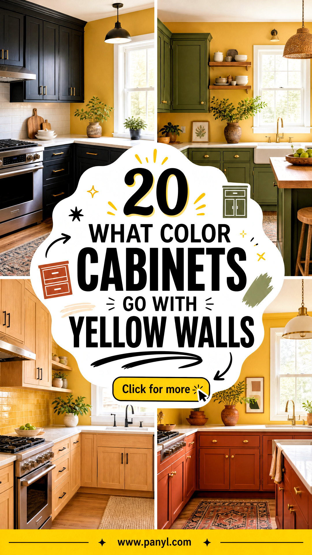 20 What Color Cabinets Go With Yellow Walls for a Fresh Look - 20 What Color Cabinets Go With Yellow Walls for a Fresh Look