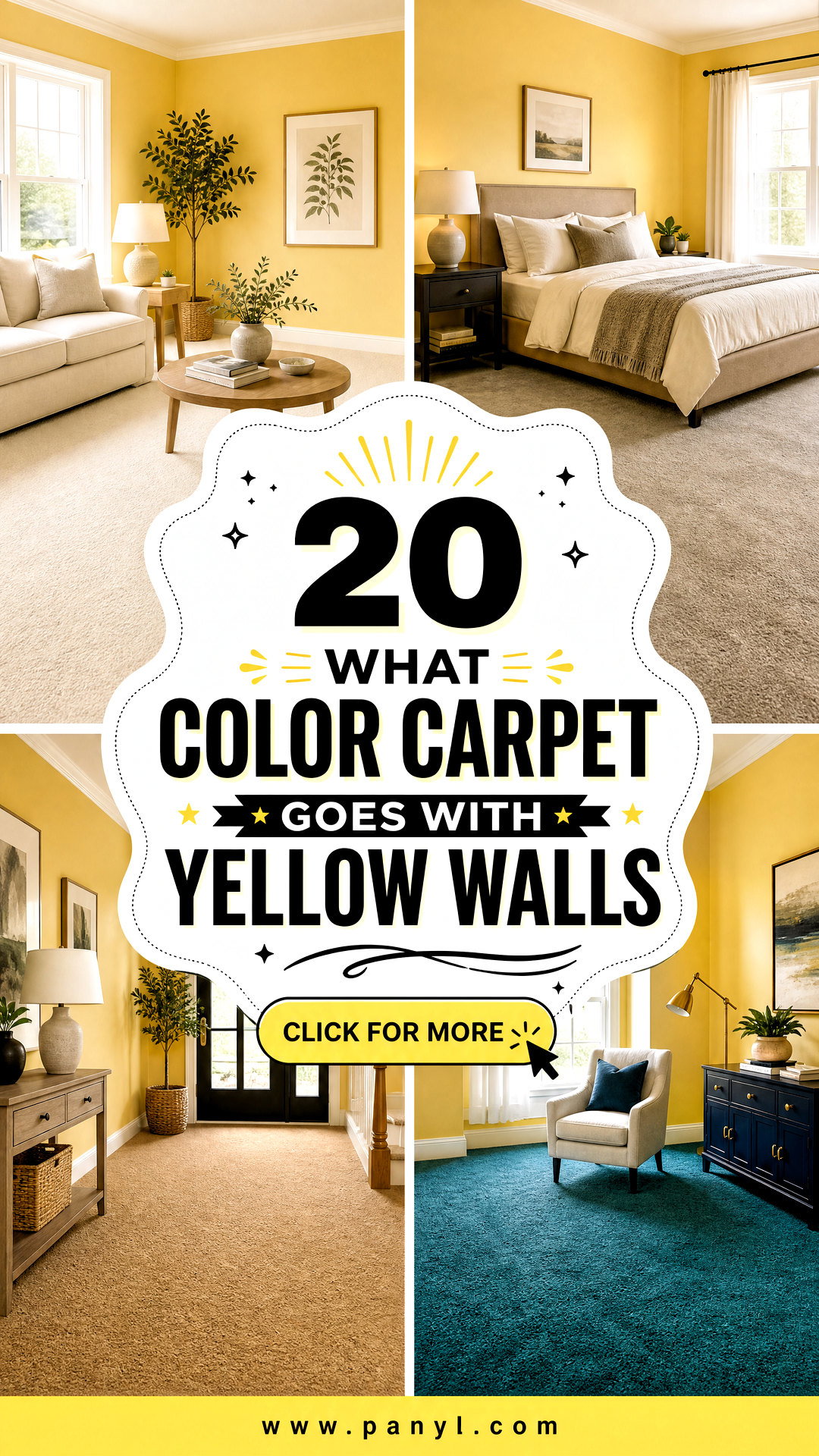 20 What Color Carpet Goes With Yellow Walls Cheerful Picks - 20 What Color Carpet Goes With Yellow Walls: Cheerful Picks
