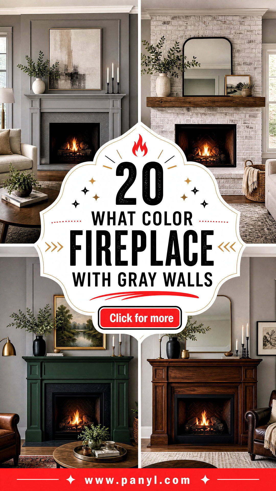 20 What Color Fireplace With Gray Walls Stylish Picks - 20 What Color Fireplace With Gray Walls: Stylish Picks