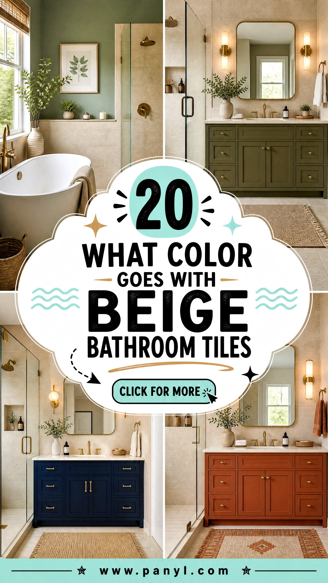 20 What Color Goes With Beige Bathroom Tiles Spa-Like Picks - 20 What Color Goes With Beige Bathroom Tiles: Spa-Like Picks