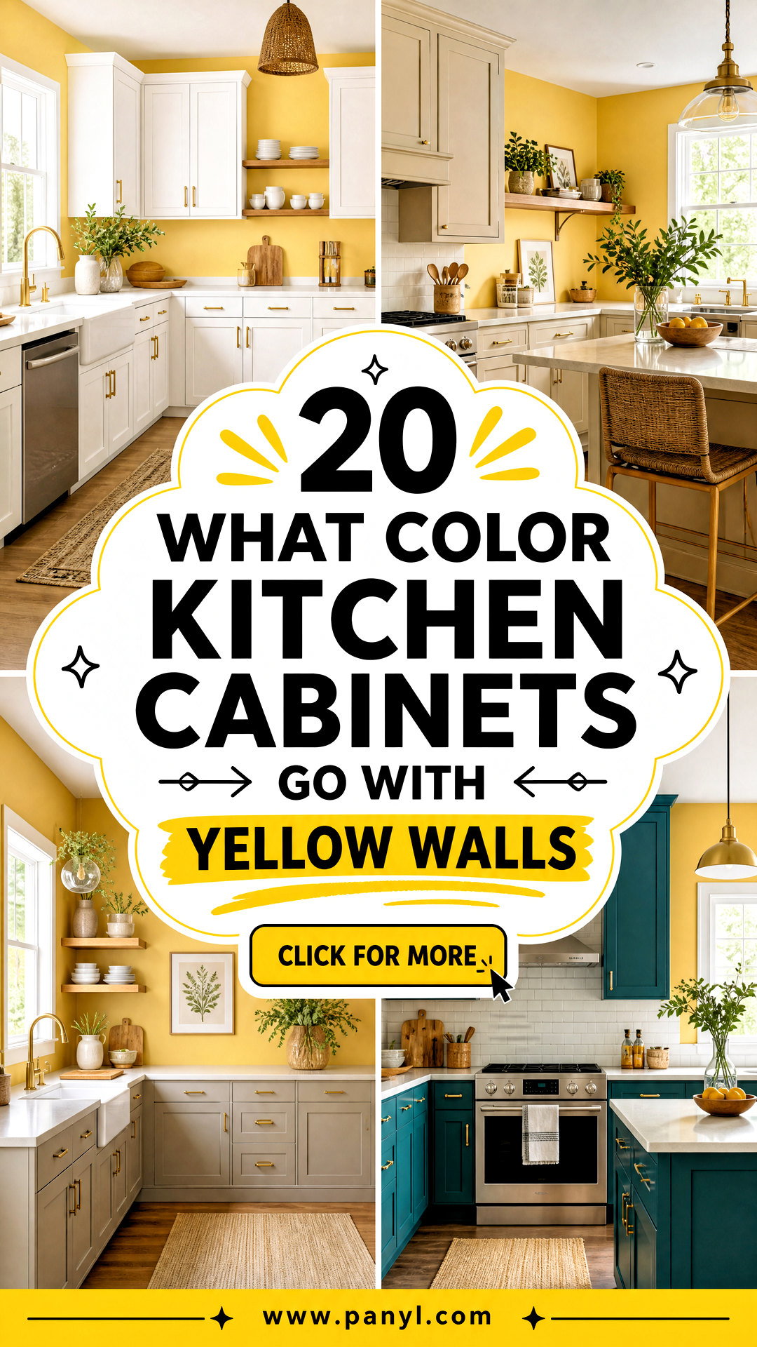 20 What Color Kitchen Cabinets Go With Yellow Walls Best Picks - 20 What Color Kitchen Cabinets Go With Yellow Walls: Best Picks