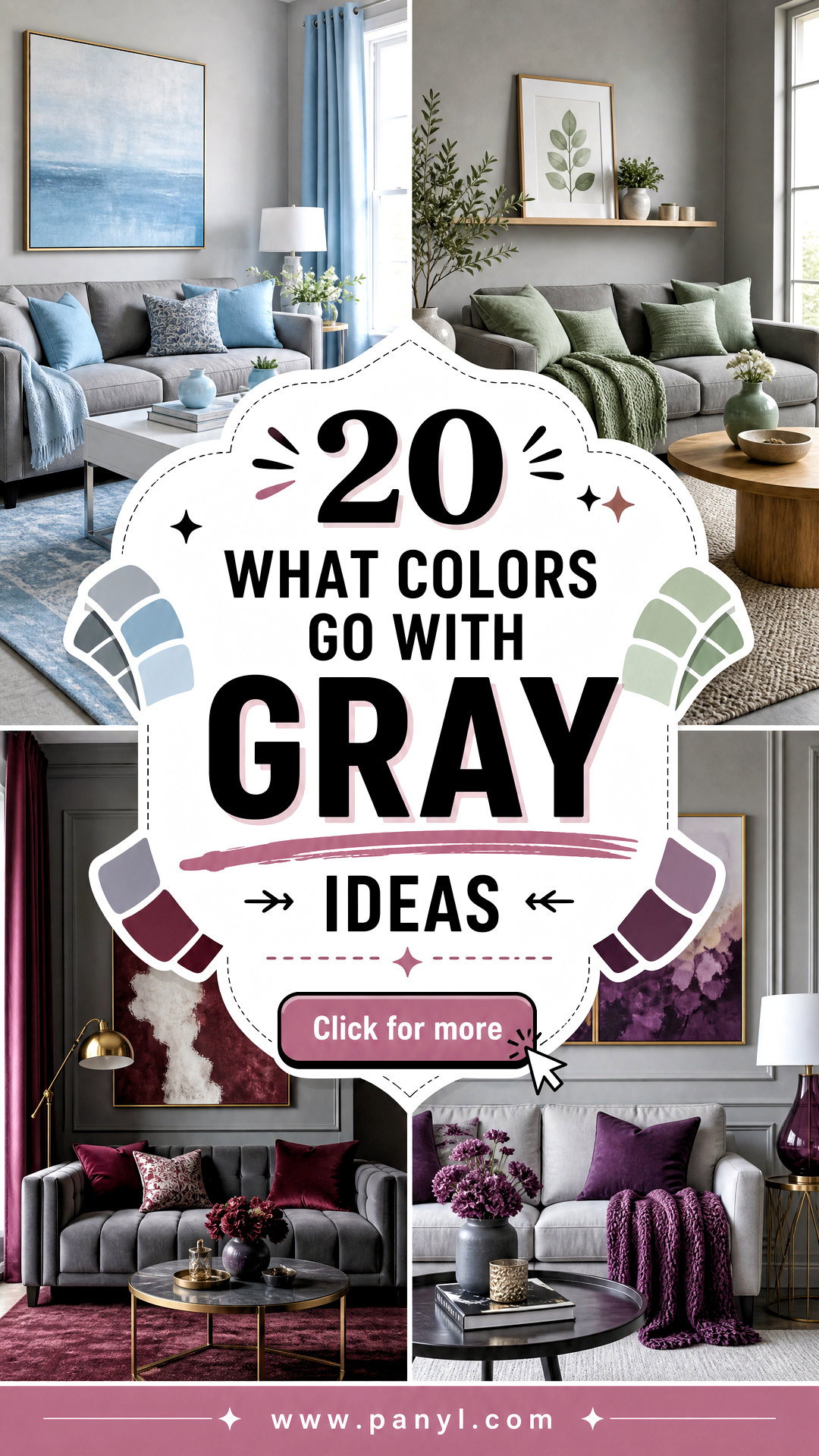 20 What Colors Go With Gray Ideas for a Polished Home Palette - 20 What Colors Go With Gray Ideas for a Polished Home Palette