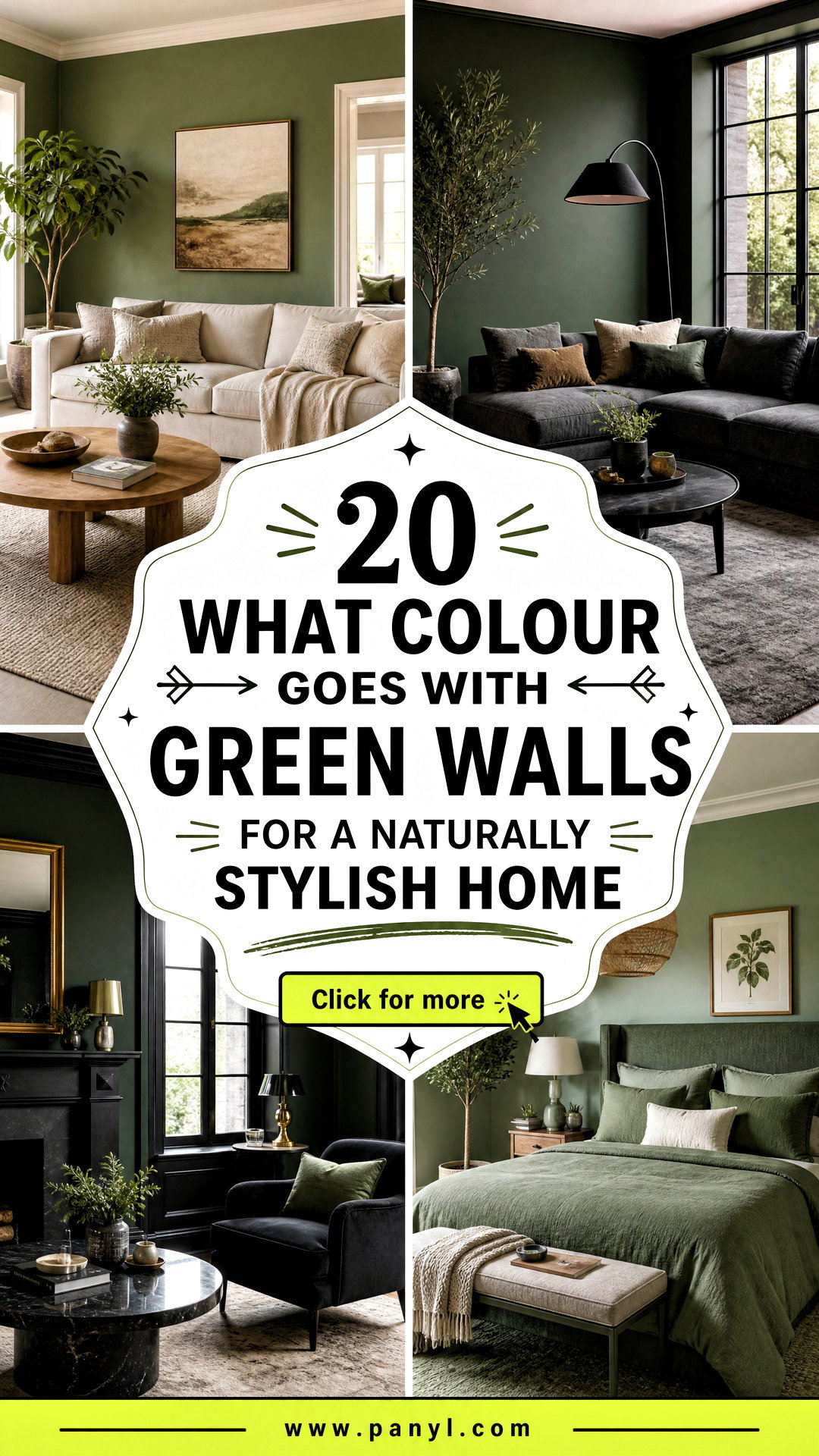 20 What Colour Goes With Green Walls for a Naturally Stylish Home - 20 What Colour Goes With Green Walls for a Naturally Stylish Home