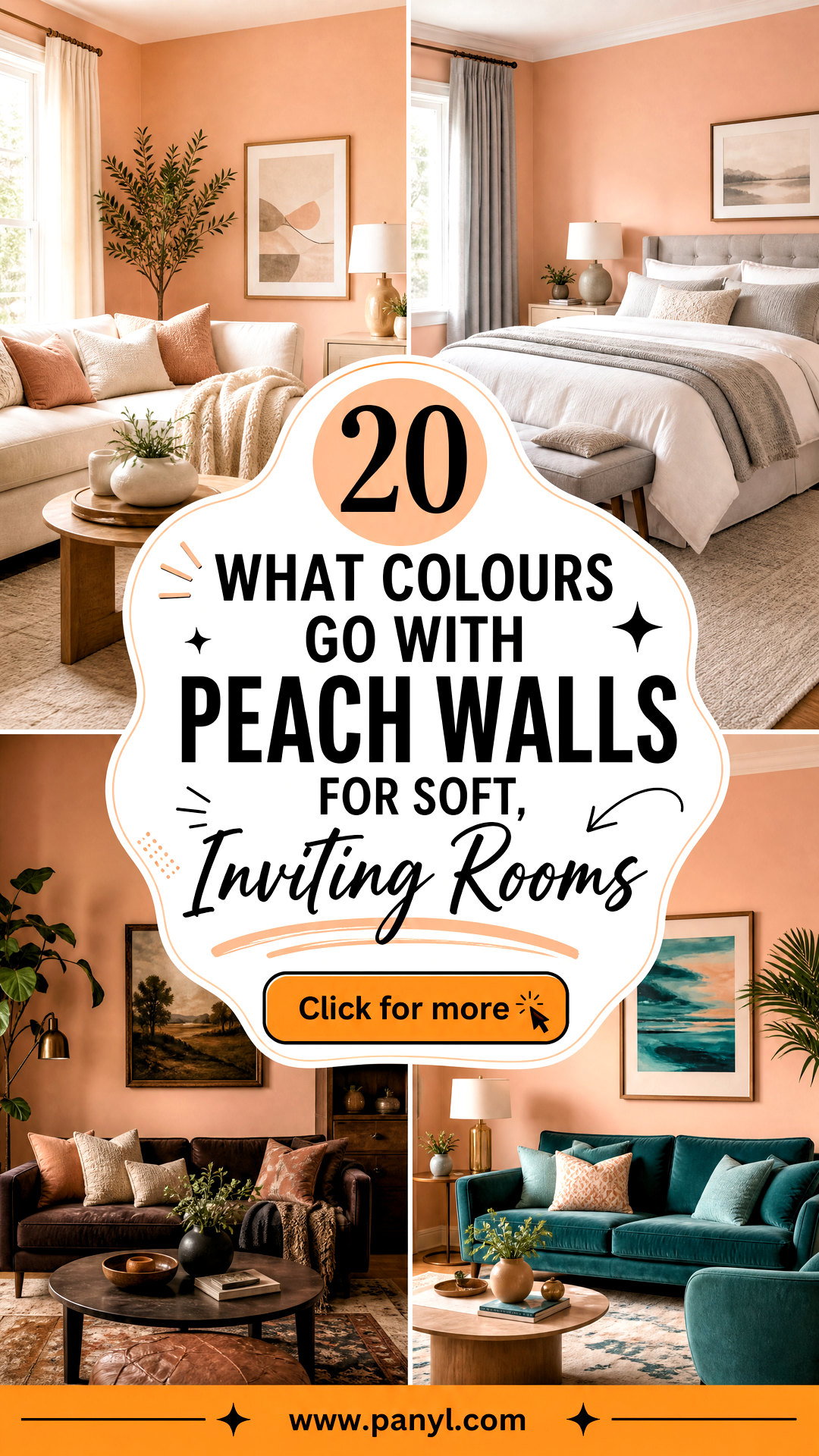 20 What Colours Go With Peach Walls for Soft Inviting Rooms - 20 What Colours Go With Peach Walls for Soft, Inviting Rooms