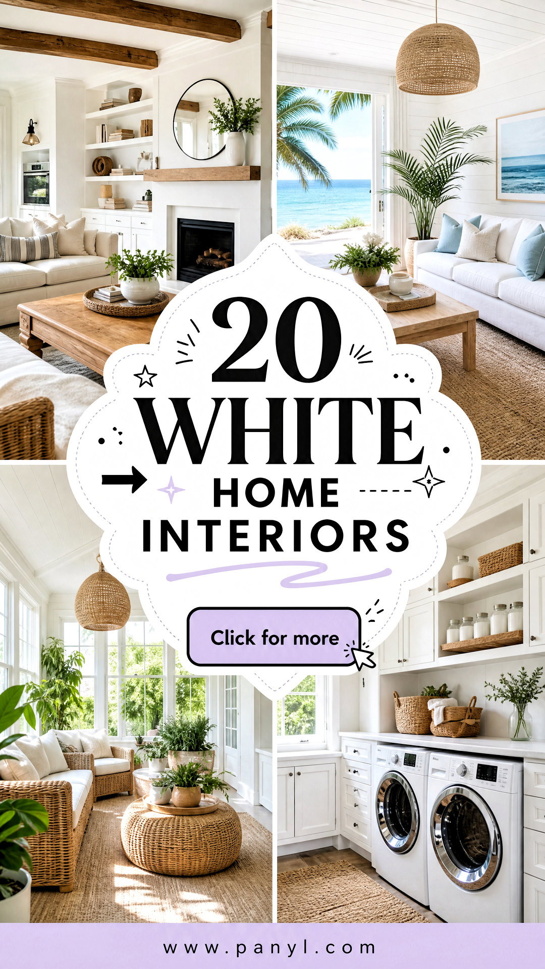 20 White Home Interiors for a Serene Sophisticated Look - 20 White Home Interiors for a Serene, Sophisticated Look