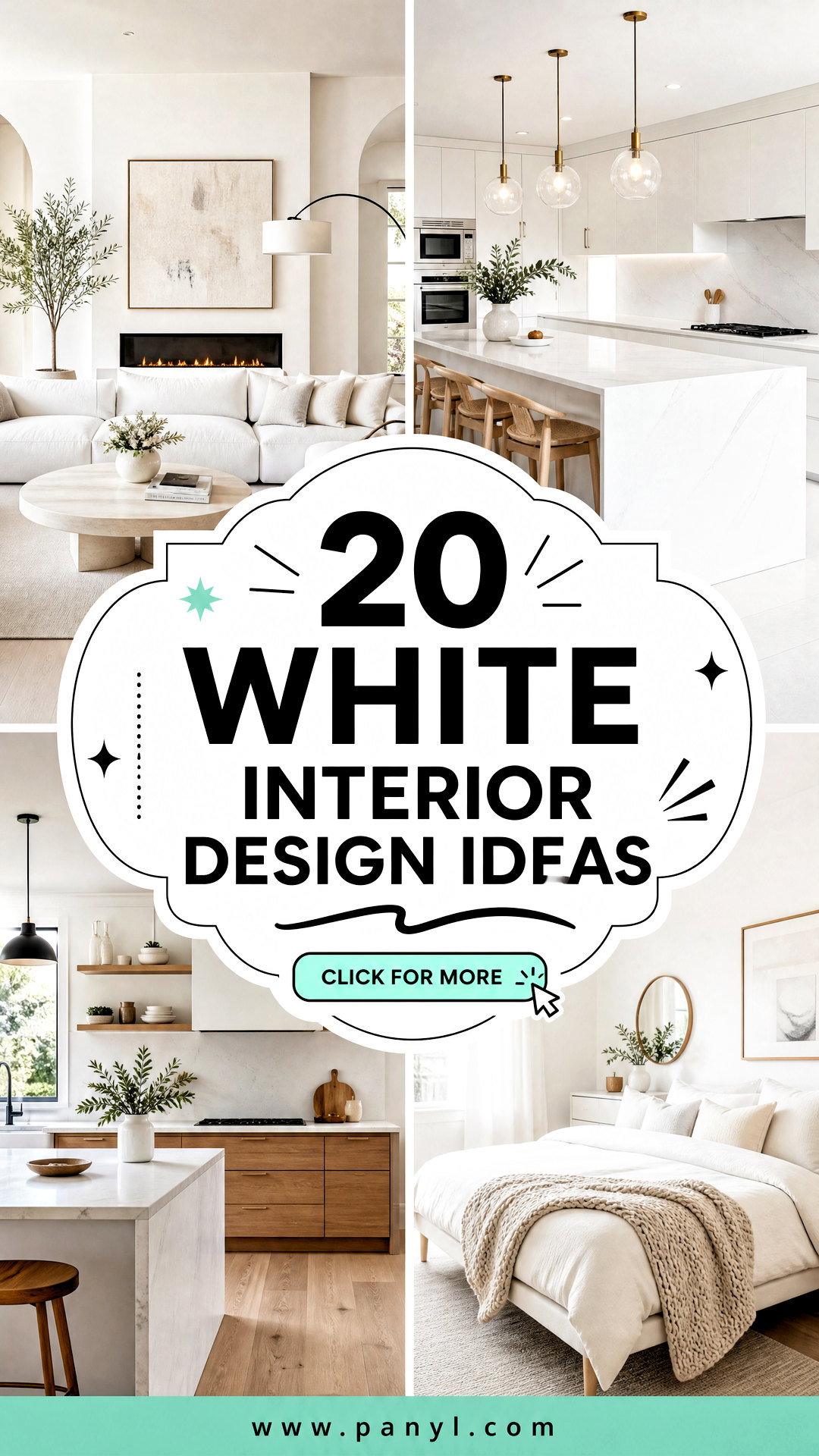 20 White Interior Design Ideas for a Calm Elevated Home - 20 White Interior Design Ideas for a Calm, Elevated Home