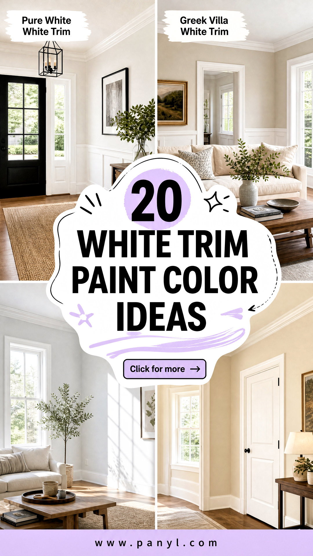 20 White Trim Paint Color Ideas for a Timeless Crisp Look - 20 White Trim Paint Color Ideas for a Timeless, Crisp Look