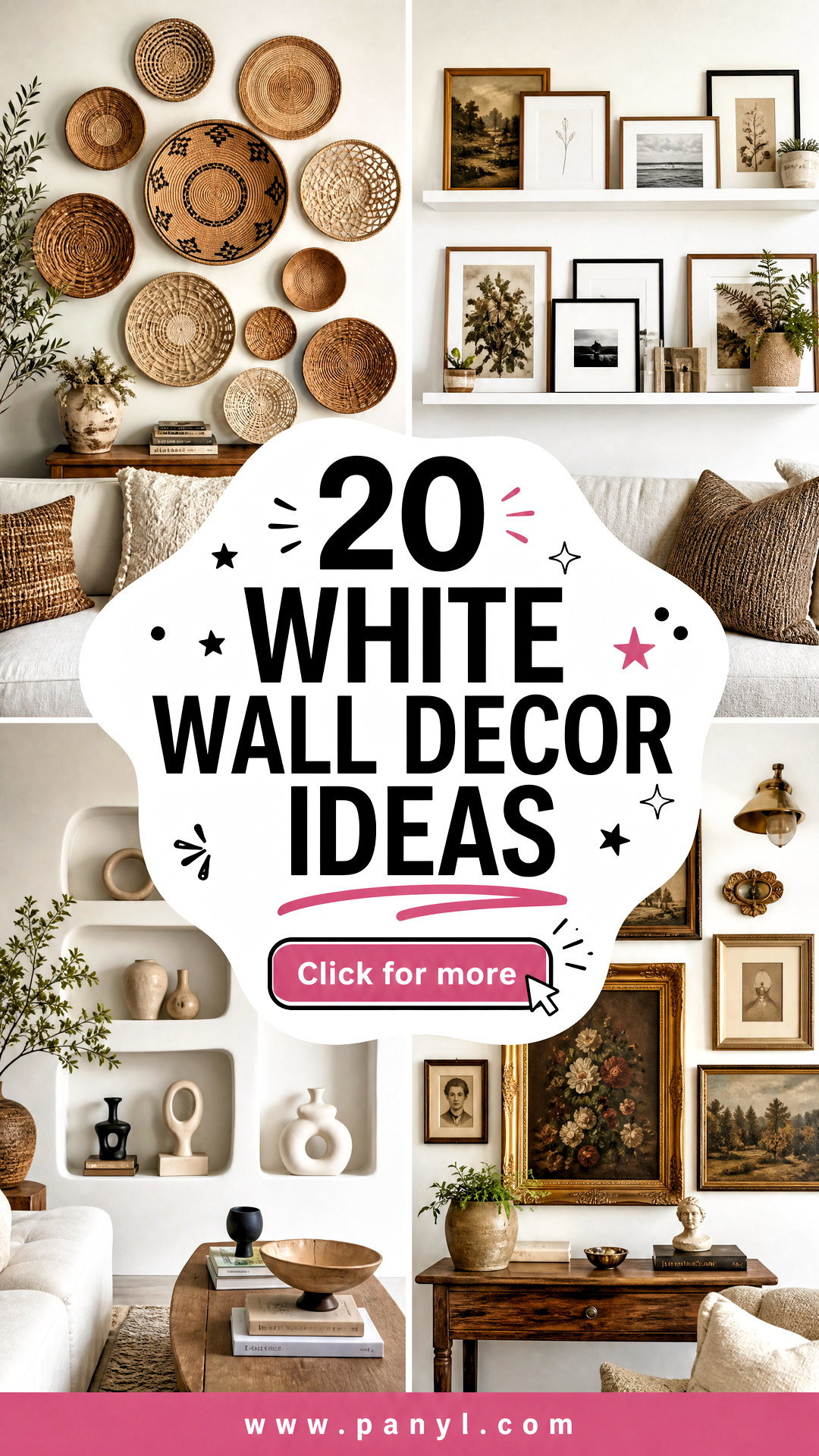 20 White Wall Decor Ideas for a Warm Beautifully Curated Home - 20 White Wall Decor Ideas for a Warm, Beautifully Curated Home