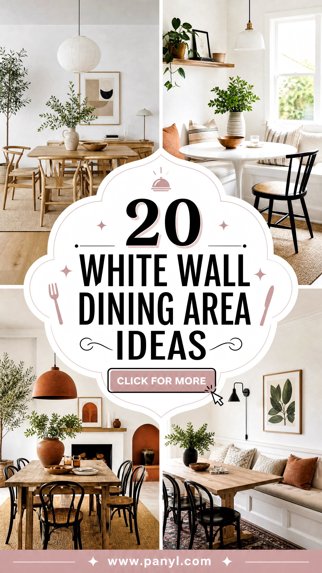 20 White Wall Dining Area Ideas for Chic Everyday Entertaining - 20 White Wall Dining Area Ideas for Chic Everyday Entertaining