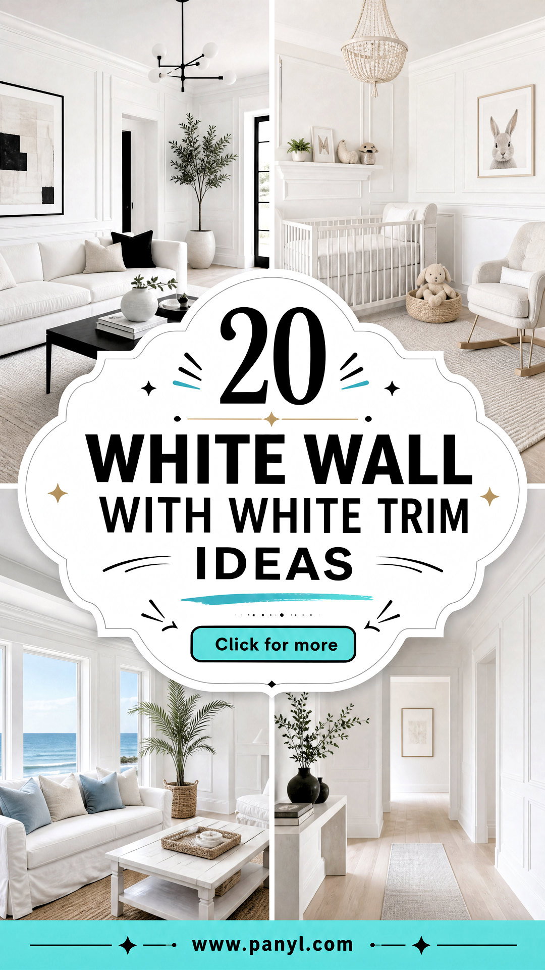 20 White Wall With White Trim Ideas for a Seamless Look - 20 White Wall With White Trim Ideas for a Seamless Look