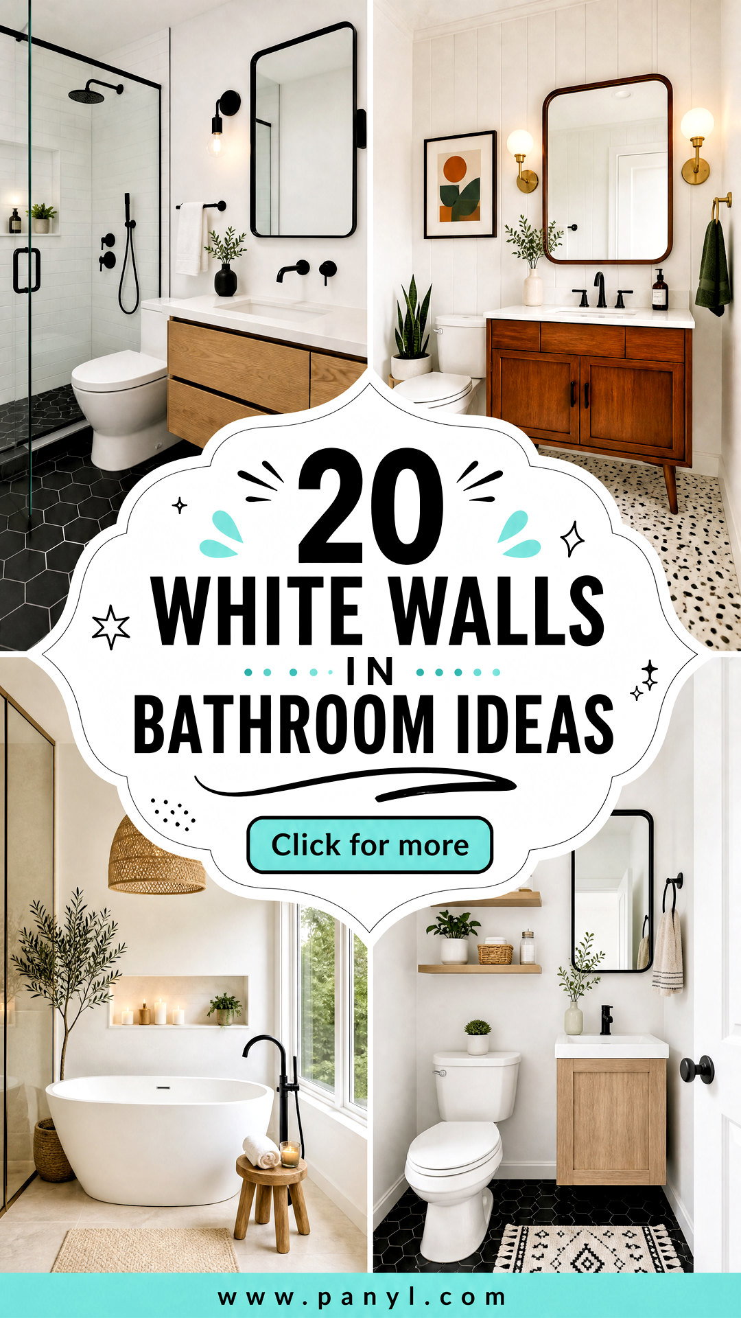 20 White Walls In Bathroom Ideas for a Fresh Spa-Like Retreat - 20 White Walls In Bathroom Ideas for a Fresh Spa-Like Retreat