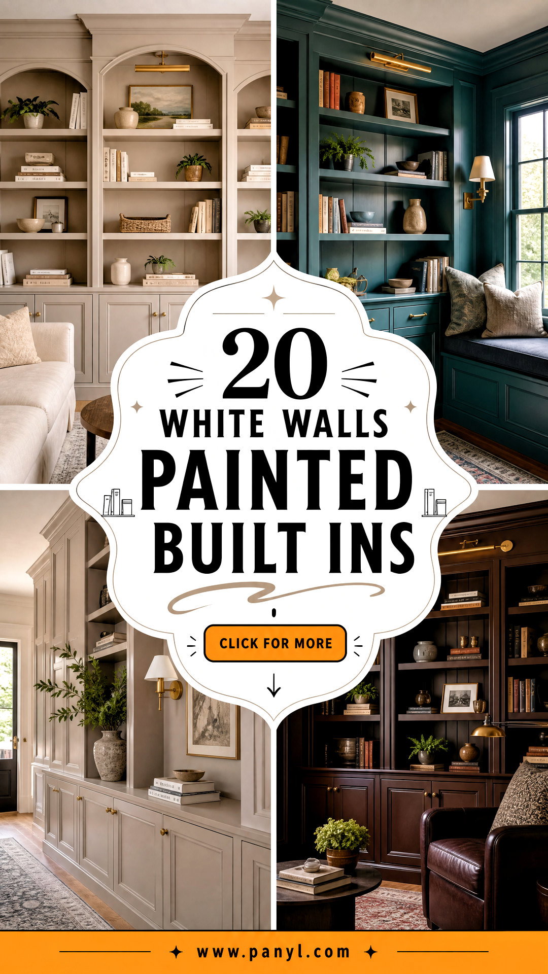 20 White Walls Painted Built Ins for Seamless Custom Style - 20 White Walls Painted Built Ins for Seamless Custom Style