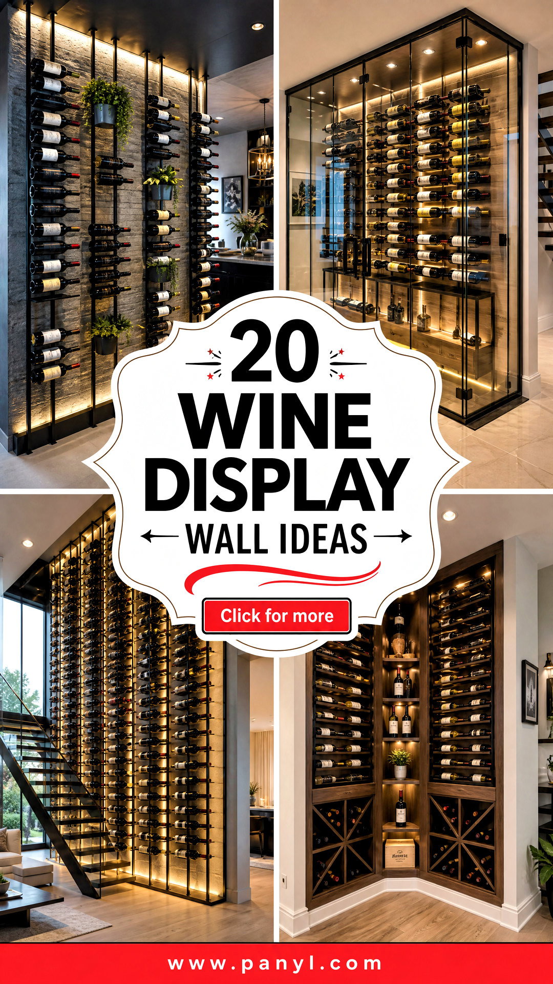 20 Wine Display Wall Ideas for a Stylish Home Collection - 20 Wine Display Wall Ideas for a Stylish Home Collection