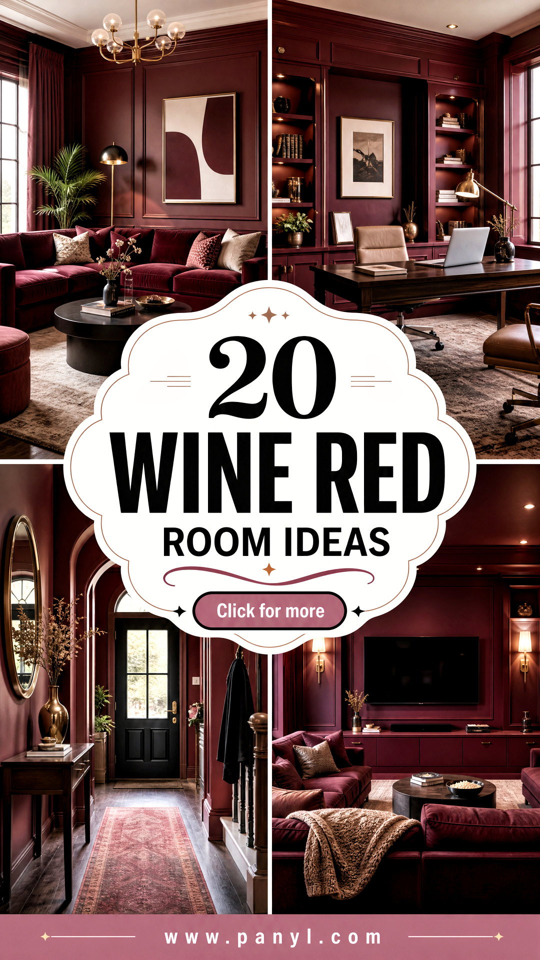 20 Wine Red Room Ideas for a Rich Sophisticated Makeover - 20 Wine Red Room Ideas for a Rich, Sophisticated Makeover