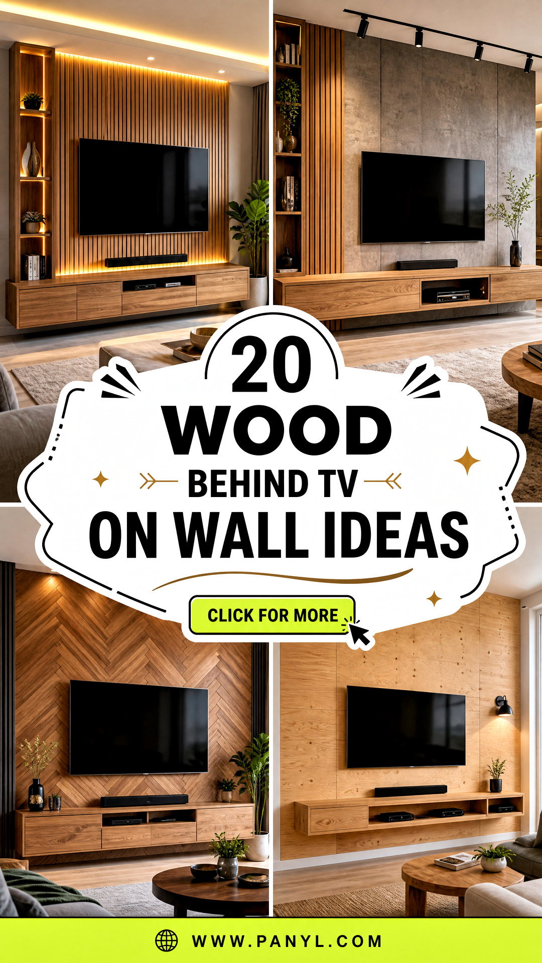 20 Wood Behind TV on Wall Ideas for a Sleek Media Space - 20 Wood Behind TV on Wall Ideas for a Sleek Media Space