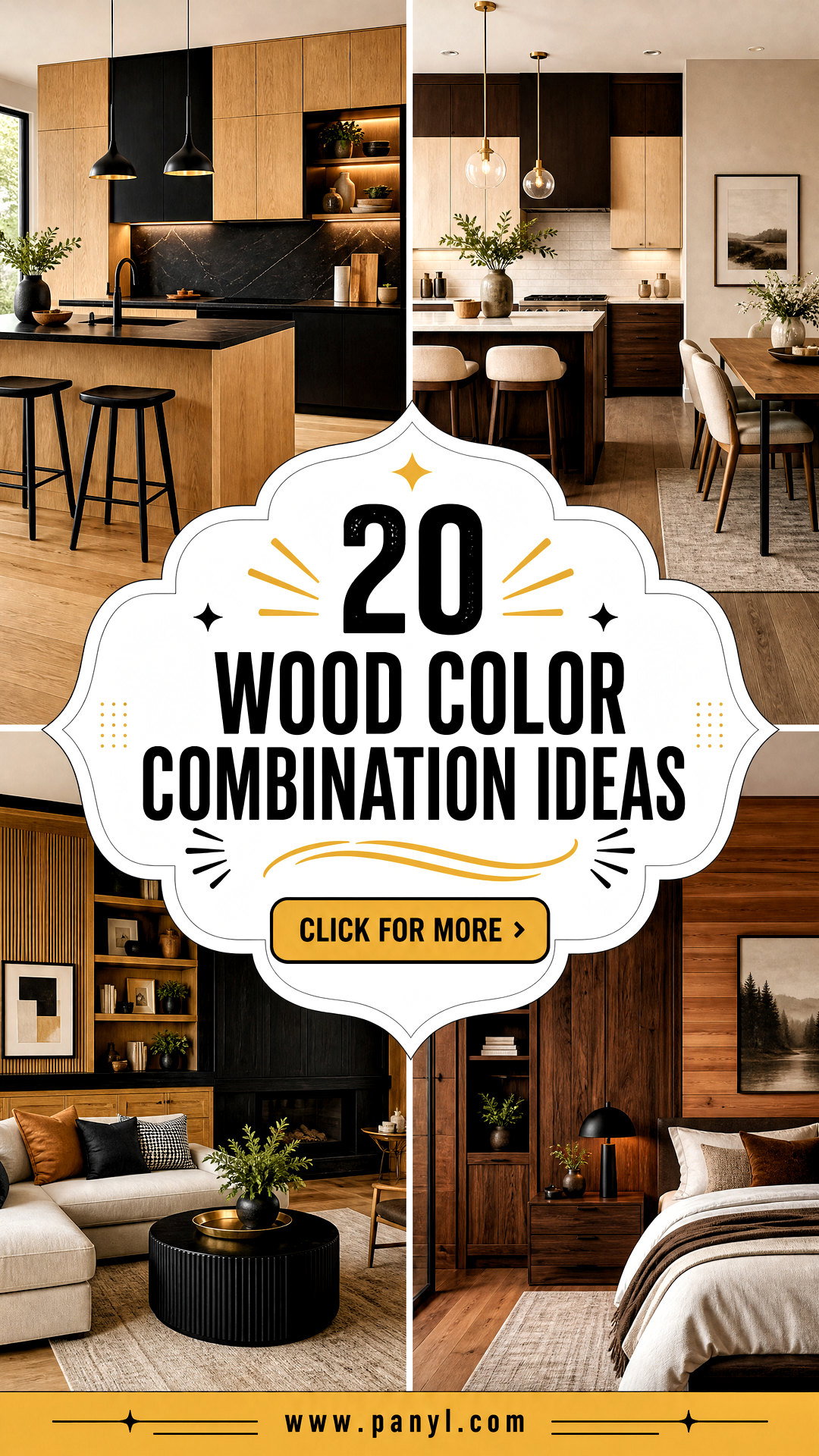 20 Wood Color Combination Ideas for Timeless Home Style - 20 Wood Color Combination Ideas for Timeless Home Style