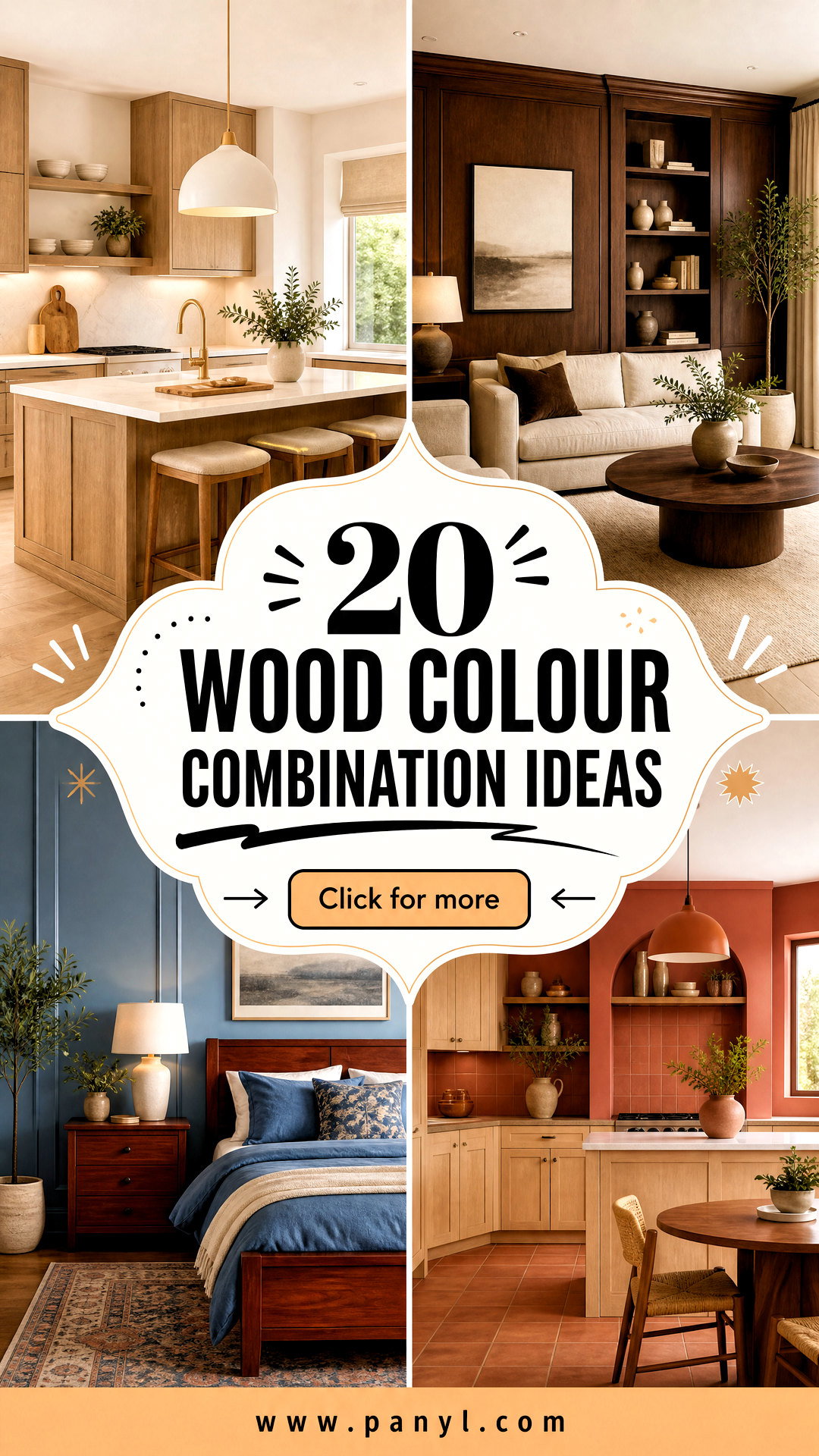 20 Wood Colour Combination Ideas for Timeless Home Style - 20 Wood Colour Combination Ideas for Timeless Home Style