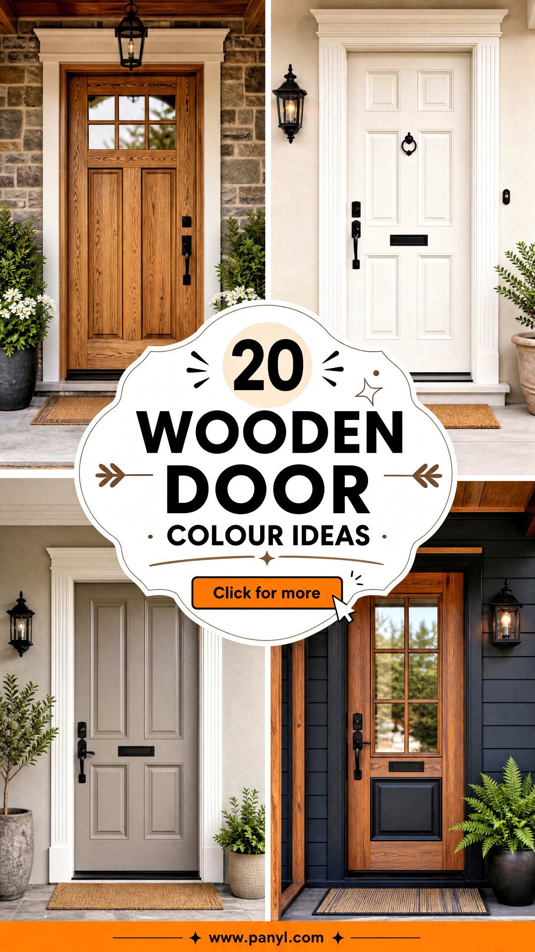 20 Wooden Door Colour Ideas for a Striking First Impression - 20 Wooden Door Colour Ideas for a Striking First Impression