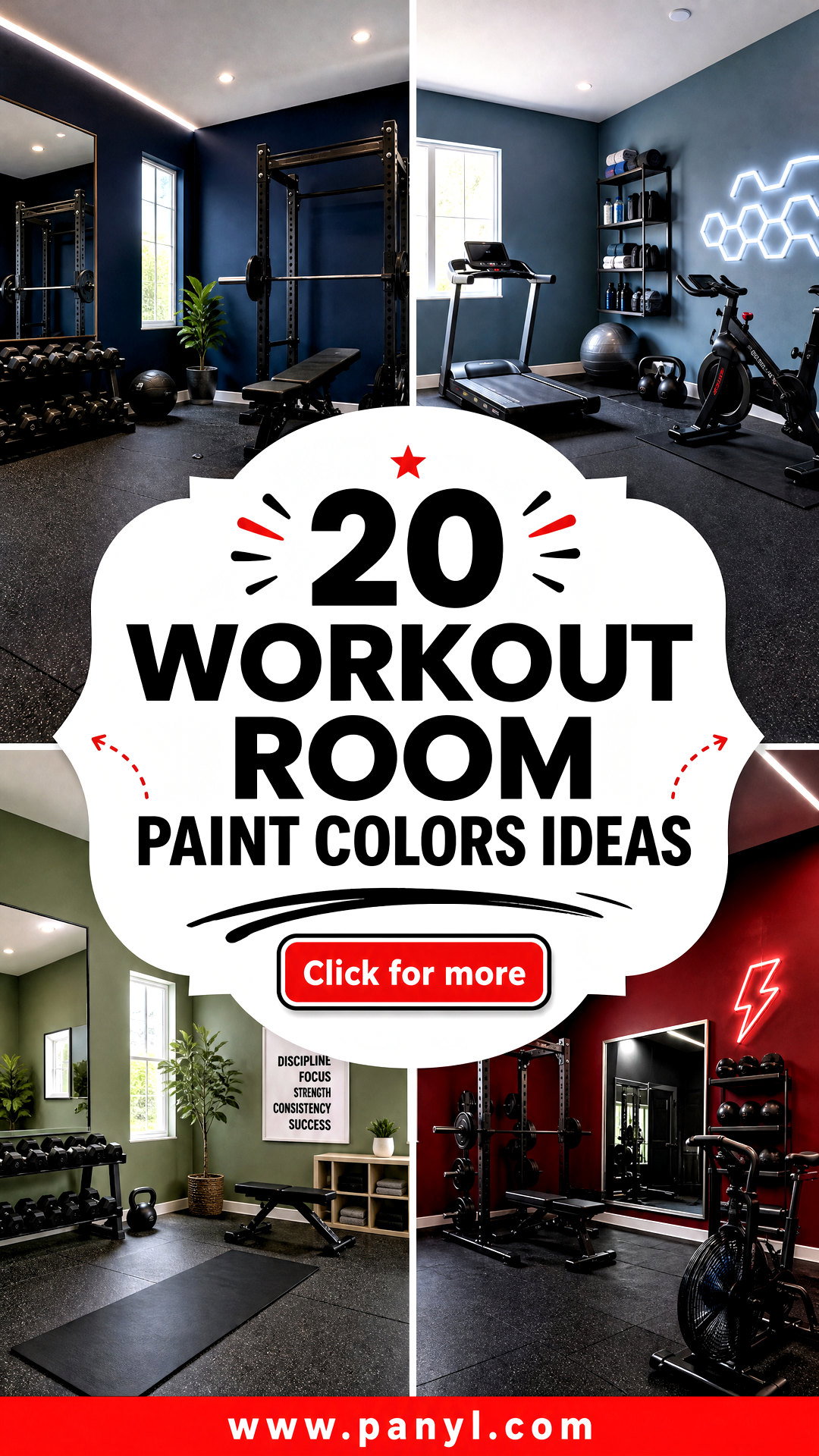 20 Workout Room Paint Colors for an Energizing Home Gym - 20 Workout Room Paint Colors for an Energizing Home Gym