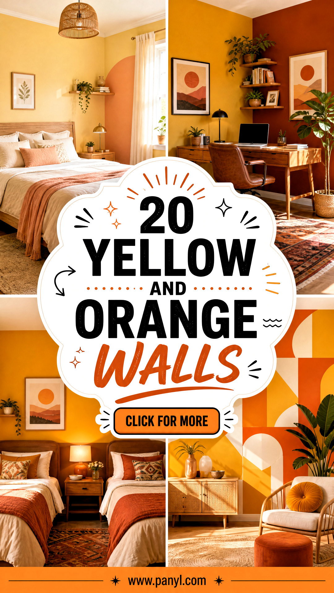 20 Yellow And Orange Walls Warm Playful Palettes for Bold Rooms - 20 Yellow And Orange Walls: Warm, Playful Palettes for Bold Rooms