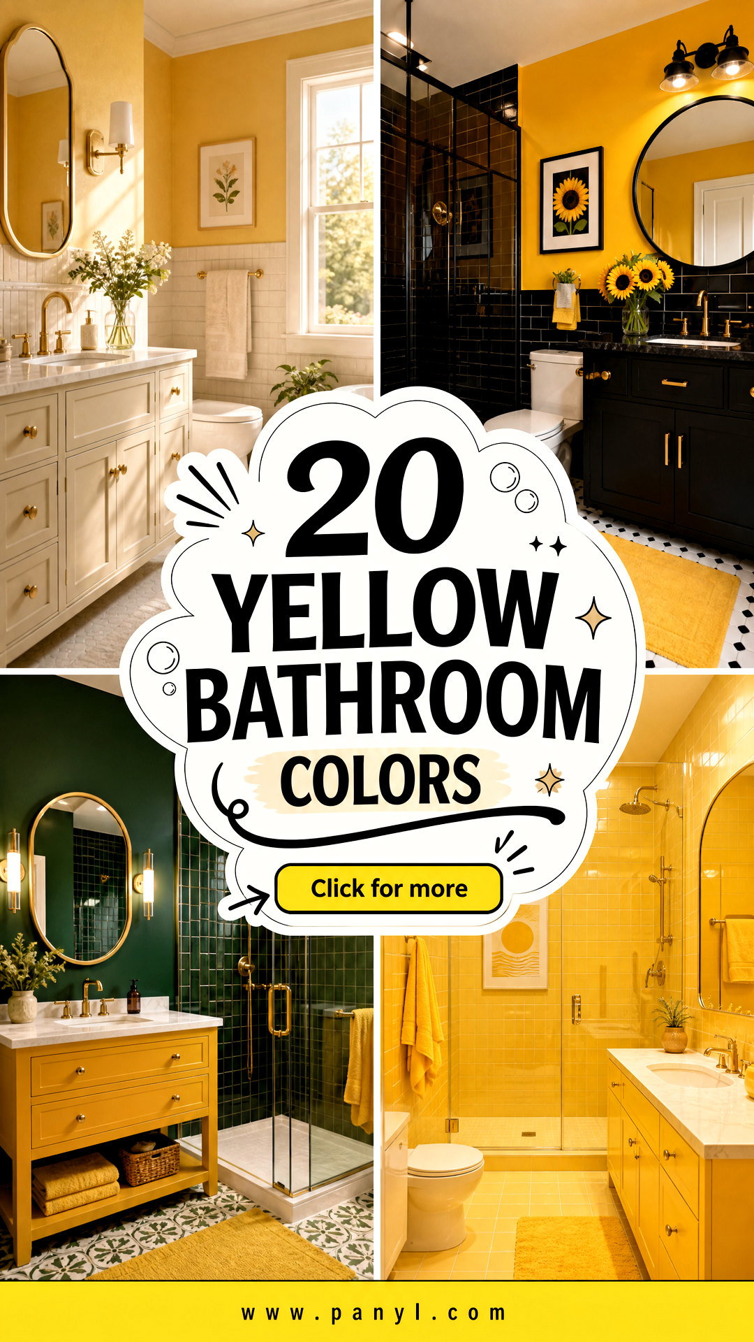 20 Yellow Bathroom Colors Sunny Palettes for a Fresh Bathroom - 20 Yellow Bathroom Colors: Sunny Palettes for a Fresh Bathroom