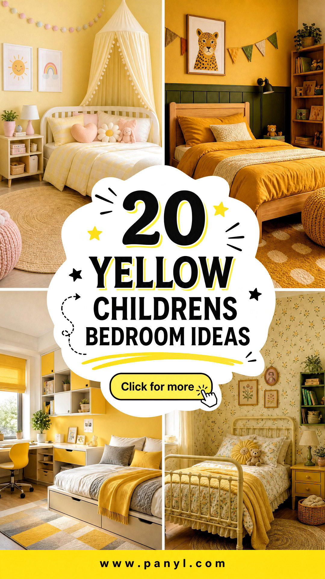 20 Yellow Childrens Bedroom Ideas for Bright Happy Spaces - 20 Yellow Childrens Bedroom Ideas for Bright, Happy Spaces