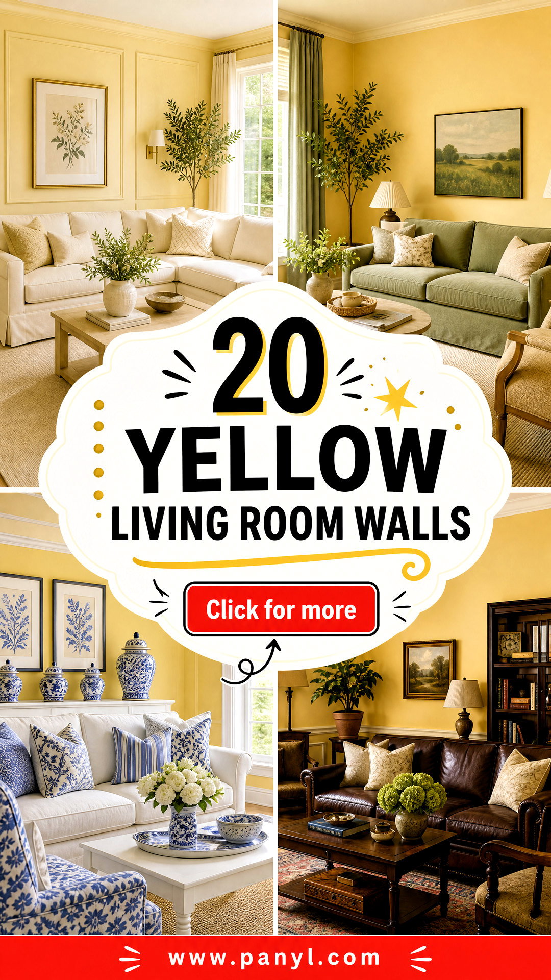 20 Yellow Living Room Walls That Feel Warm Fresh and Stylish - 20 Yellow Living Room Walls That Feel Warm, Fresh, and Stylish