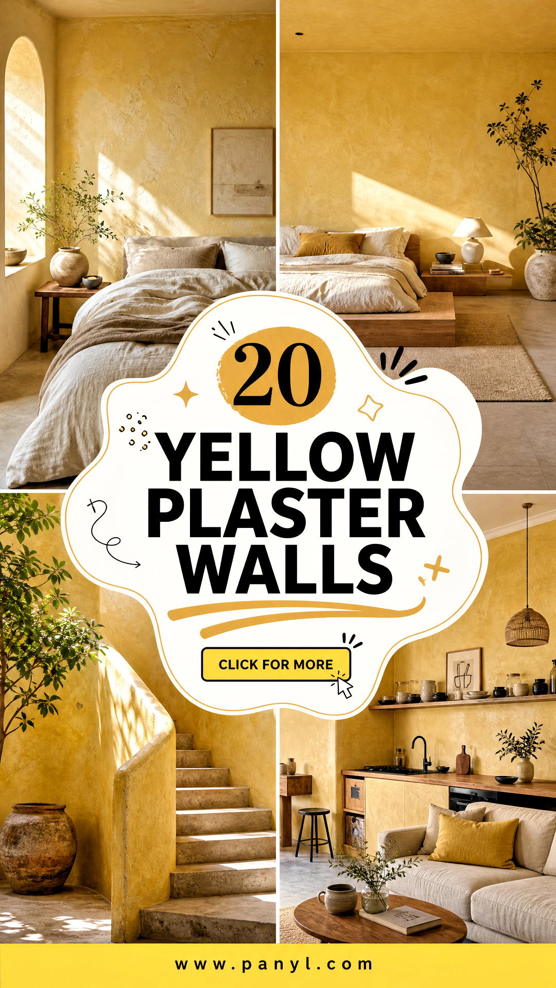 20 Yellow Plaster Walls Warm Textured Looks for Inviting Rooms - 20 Yellow Plaster Walls: Warm Textured Looks for Inviting Rooms