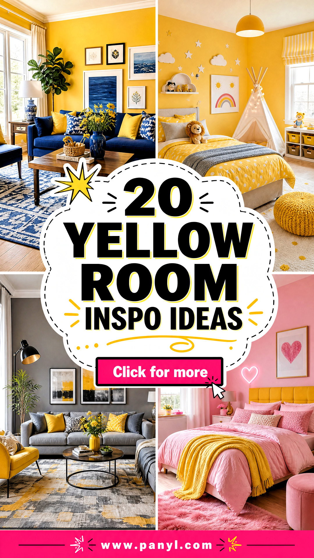20 Yellow Room Inspo Ideas for a Bright Trendy Makeover - 20 Yellow Room Inspo Ideas for a Bright, Trendy Makeover