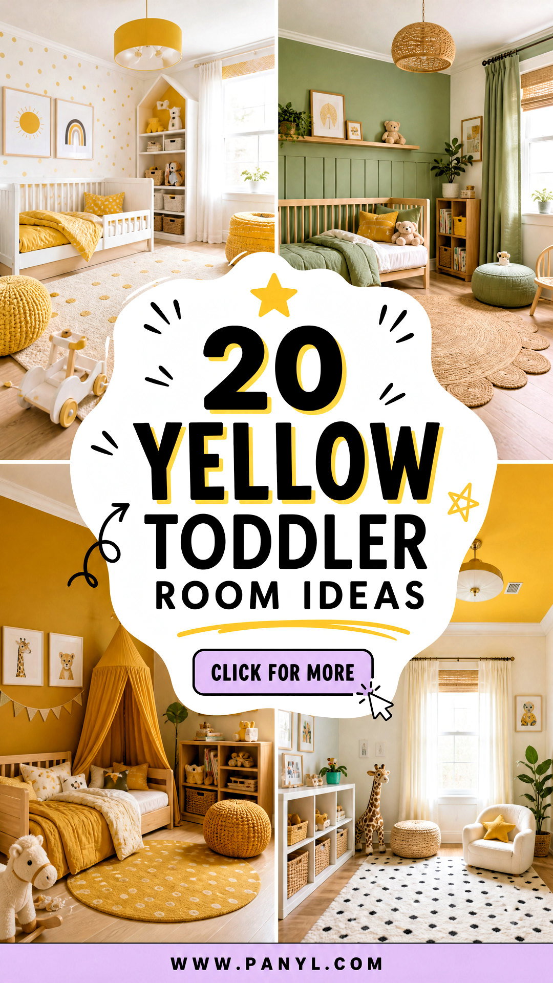 20 Yellow Toddler Room Ideas for a Happy Playful Kids Space - 20 Yellow Toddler Room Ideas for a Happy, Playful Kids’ Space