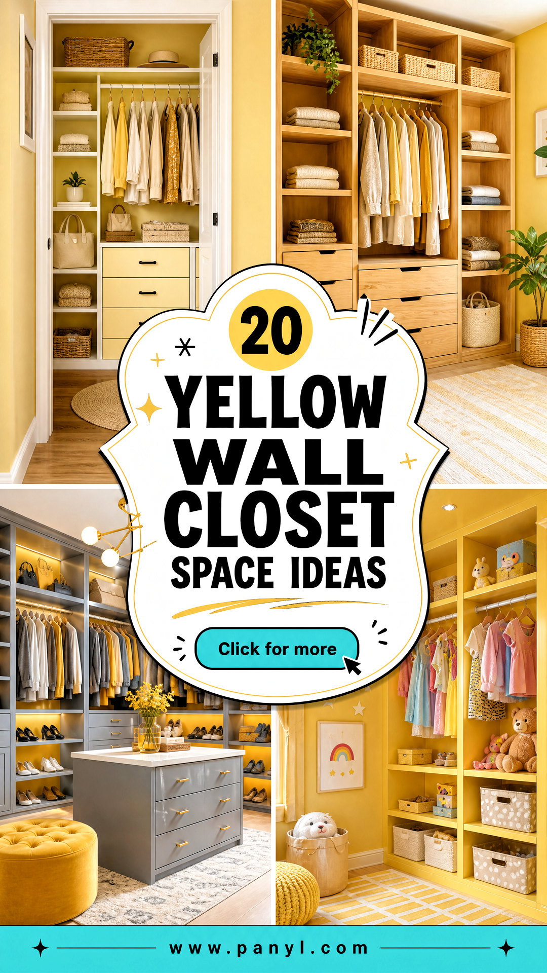 20 Yellow Wall Closet Space Ideas Bright Ideas for Small Spaces - 20 Yellow Wall Closet Space Ideas: Bright Ideas for Small Spaces