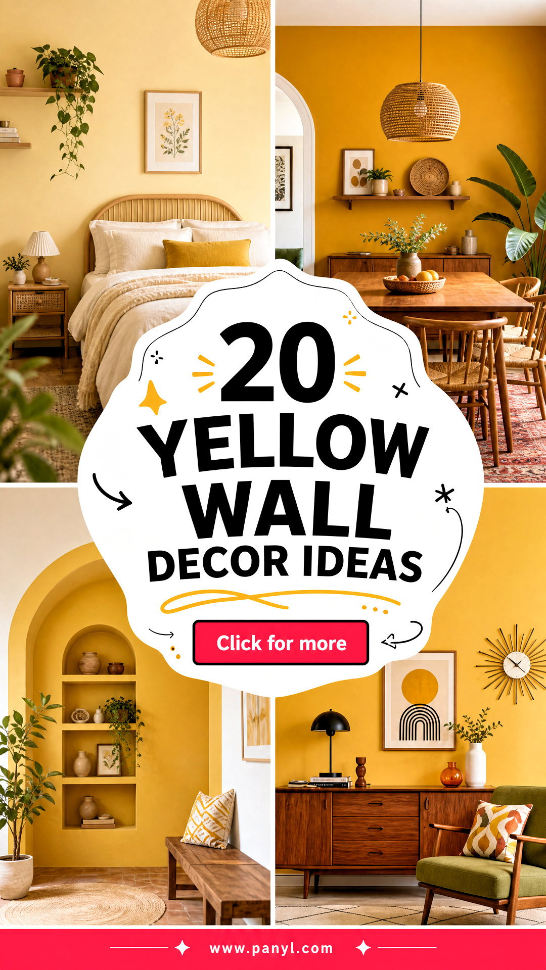 20 Yellow Wall Decor Ideas for an Easy Cheerful Home Refresh - 20 Yellow Wall Decor Ideas for an Easy, Cheerful Home Refresh