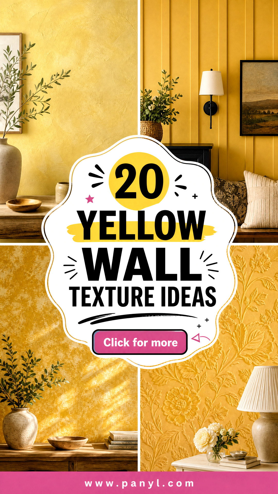 20 Yellow Wall Texture Ideas for a Bold Tactile Upgrade - 20 Yellow Wall Texture Ideas for a Bold, Tactile Upgrade