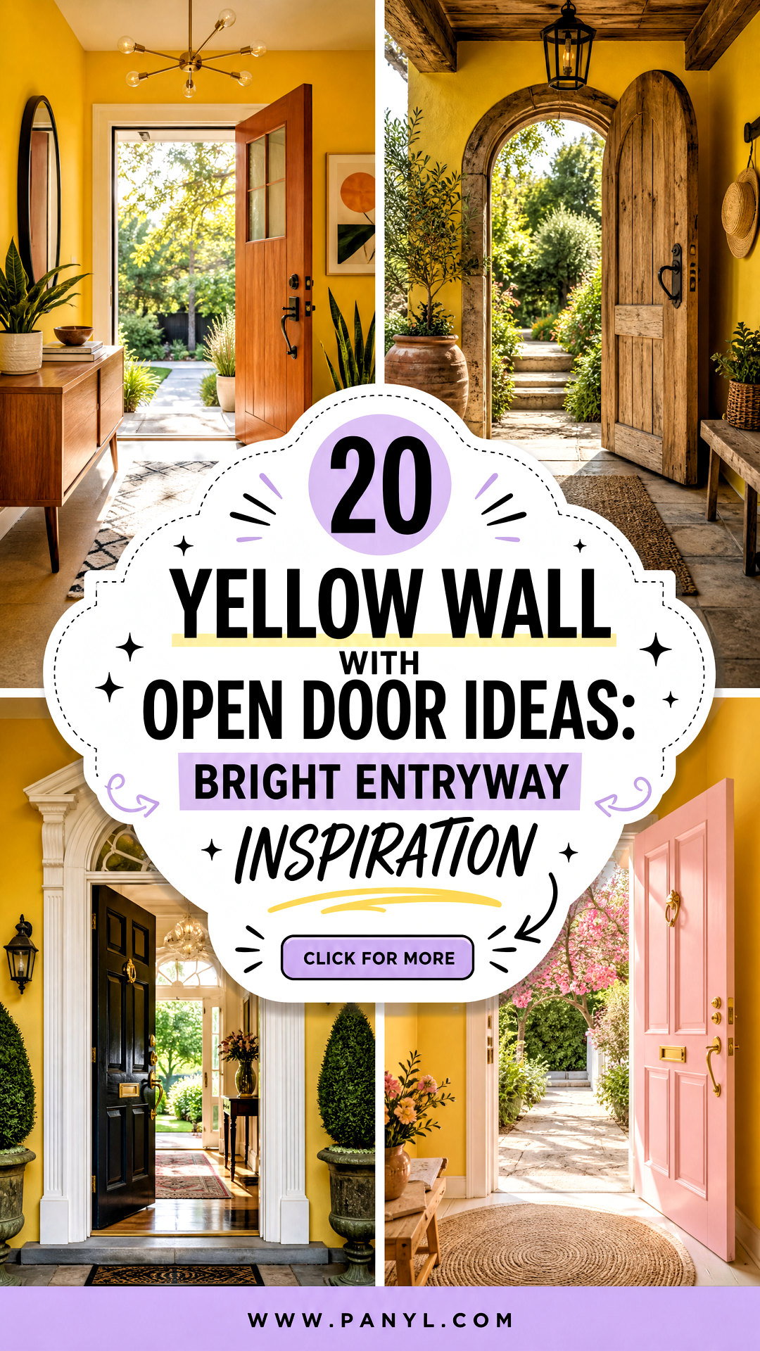 20 Yellow Wall With Open Door Ideas Bright Entryway Inspiration - 20 Yellow Wall With Open Door Ideas: Bright Entryway Inspiration