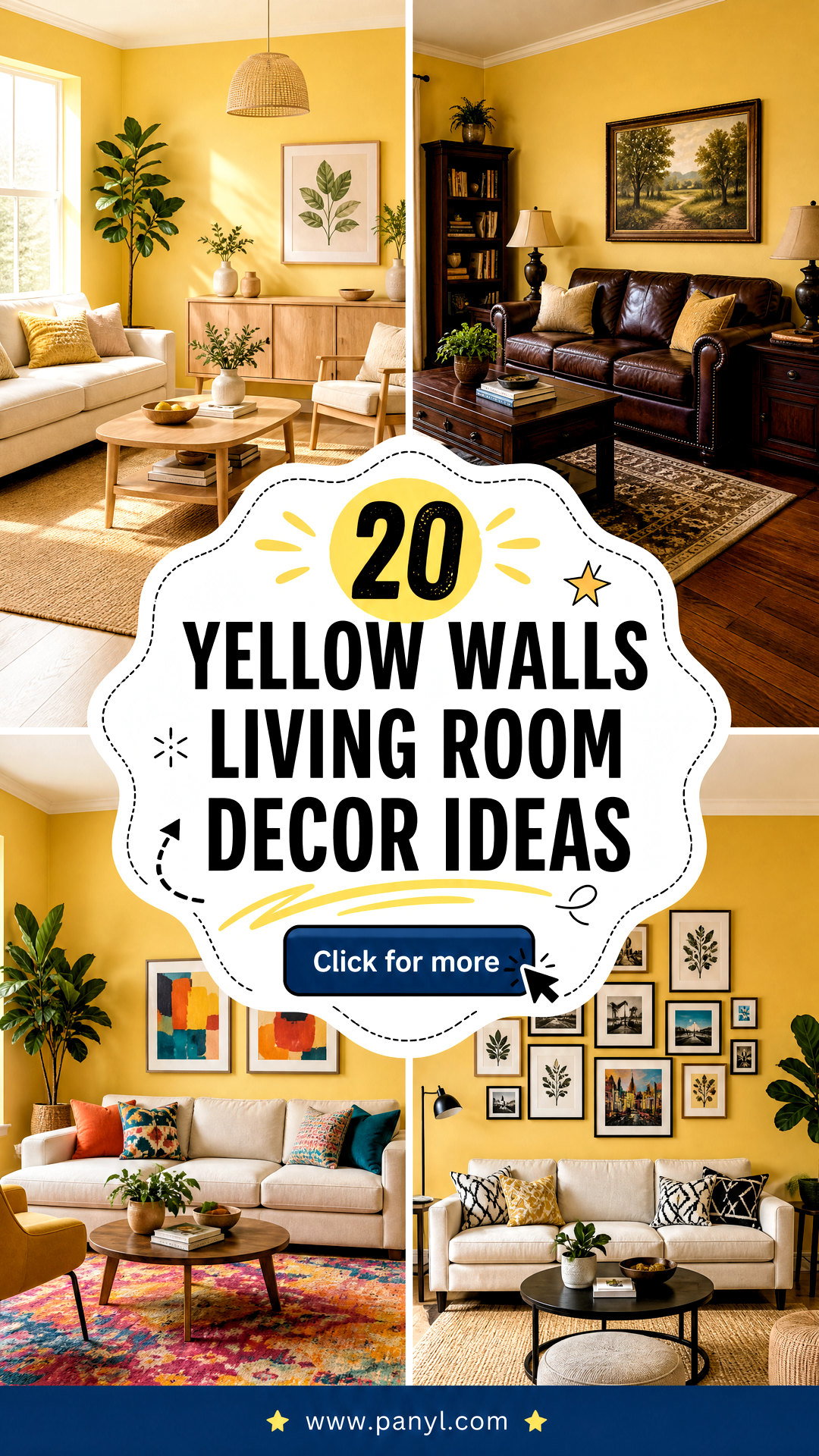 20 Yellow Walls Living Room Decor Ideas for a Sunny Refresh - 20 Yellow Walls Living Room Decor Ideas for a Sunny Refresh