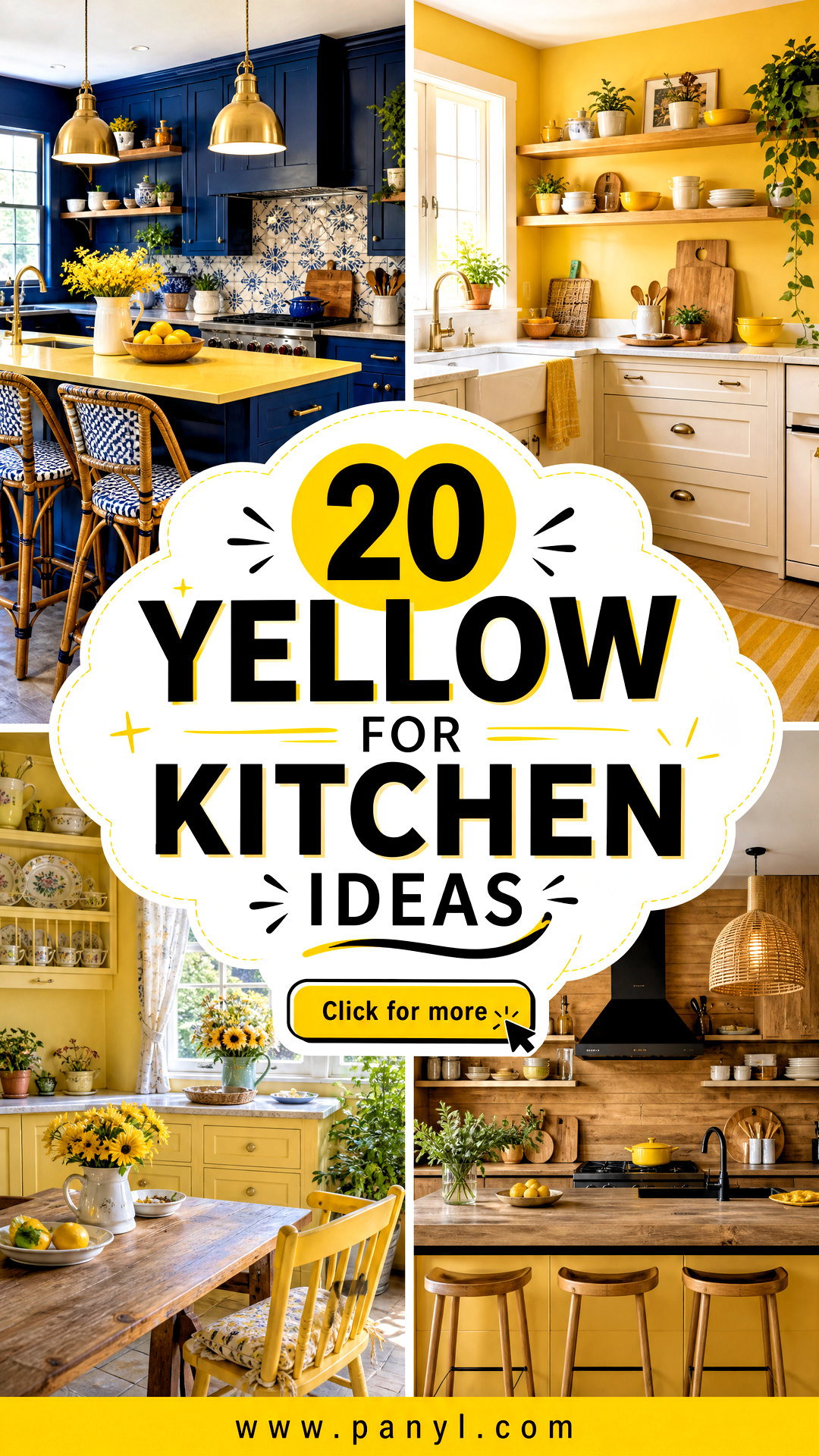 20 Yellow for Kitchen Ideas That Add Cheerful Sunny Style - 20 Yellow for Kitchen Ideas That Add Cheerful, Sunny Style
