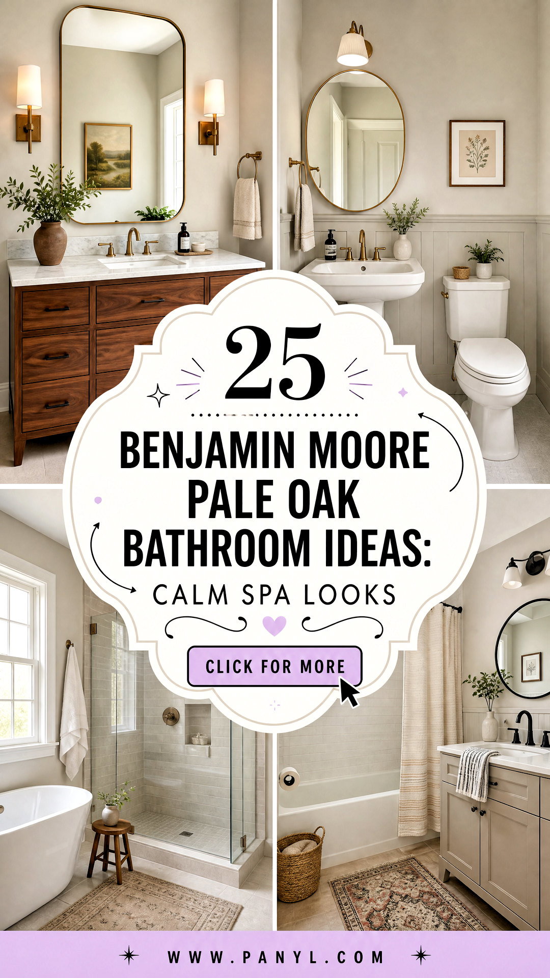 25 Benjamin Moore Pale Oak Bathroom Ideas Calm Spa Looks - 25 Benjamin Moore Pale Oak Bathroom Ideas: Calm Spa Looks