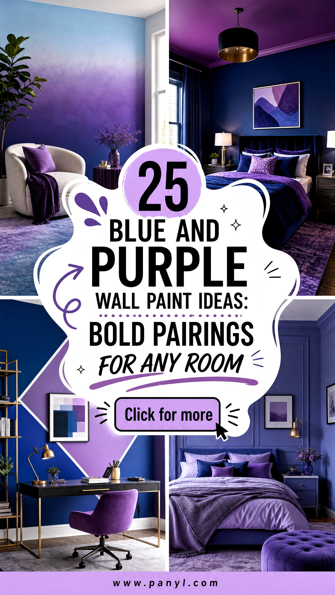 25 Blue And Purple Wall Paint Ideas Bold Pairings for Any Room - 25 Blue And Purple Wall Paint Ideas: Bold Pairings for Any Room