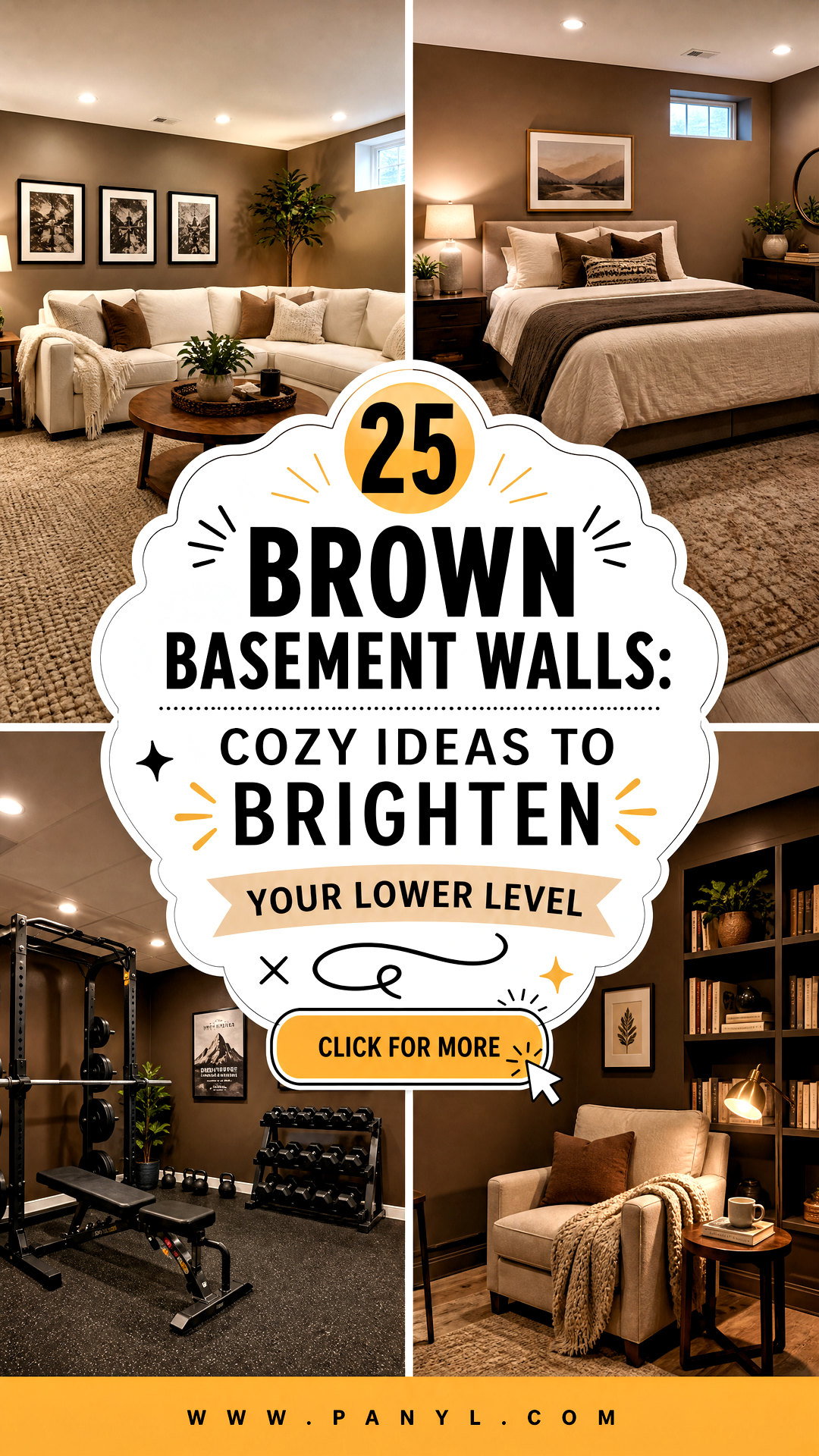 25 Brown Basement Walls Cozy Ideas to Brighten Your Lower Level - 25 Brown Basement Walls: Cozy Ideas to Brighten Your Lower Level