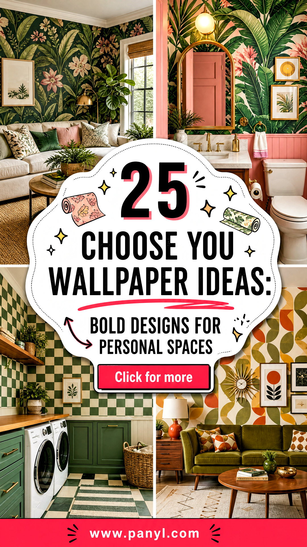 25 Choose You Wallpaper Ideas Bold Designs for Personal Spaces - 25 Choose You Wallpaper Ideas: Bold Designs for Personal Spaces