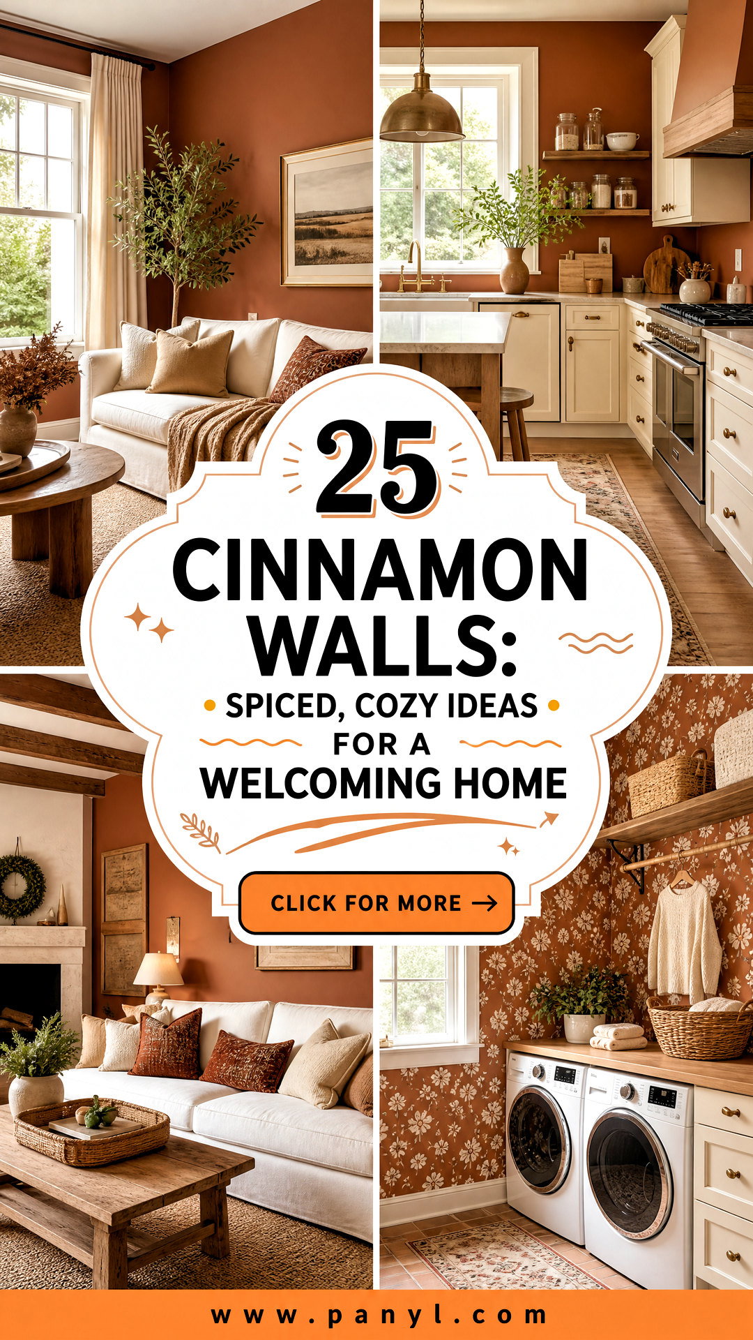 25 Cinnamon Walls Spiced Cozy Ideas for a Welcoming Home - 25 Cinnamon Walls: Spiced, Cozy Ideas for a Welcoming Home